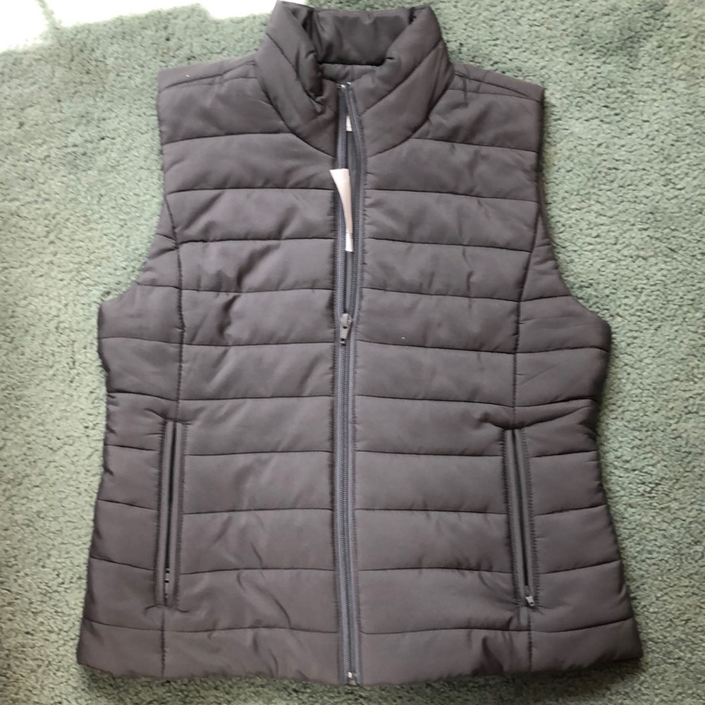 LOFT- Gray Puffer Vest